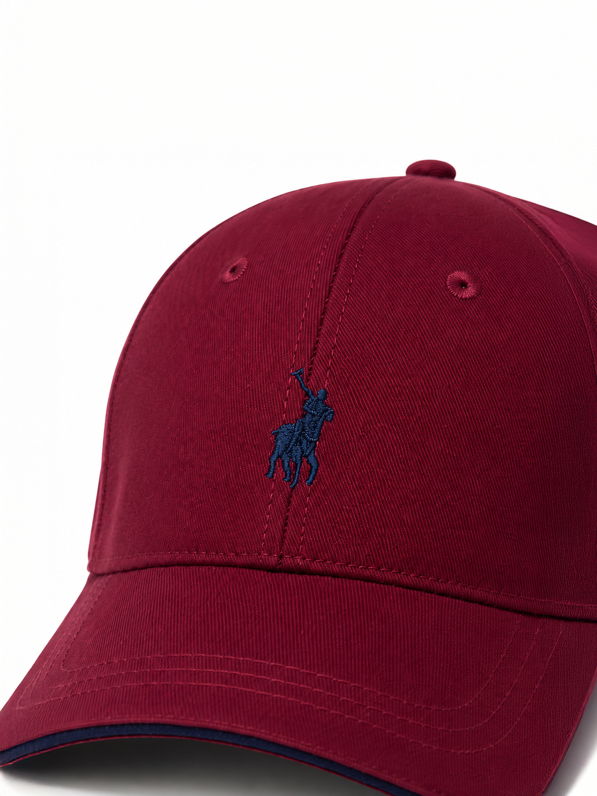 Polo 6 Panel Classic Peak Cap Red