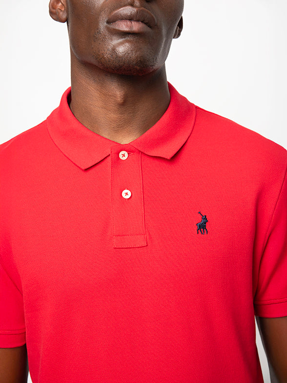 Polo Carter Essential Pique SS Golfer Red