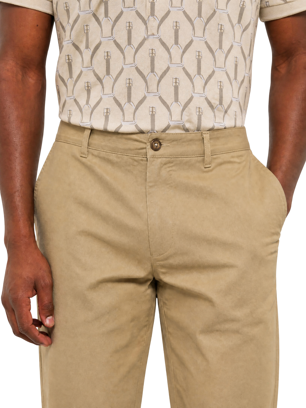 Polo Milan Essential Straight Leg Chino Taupe