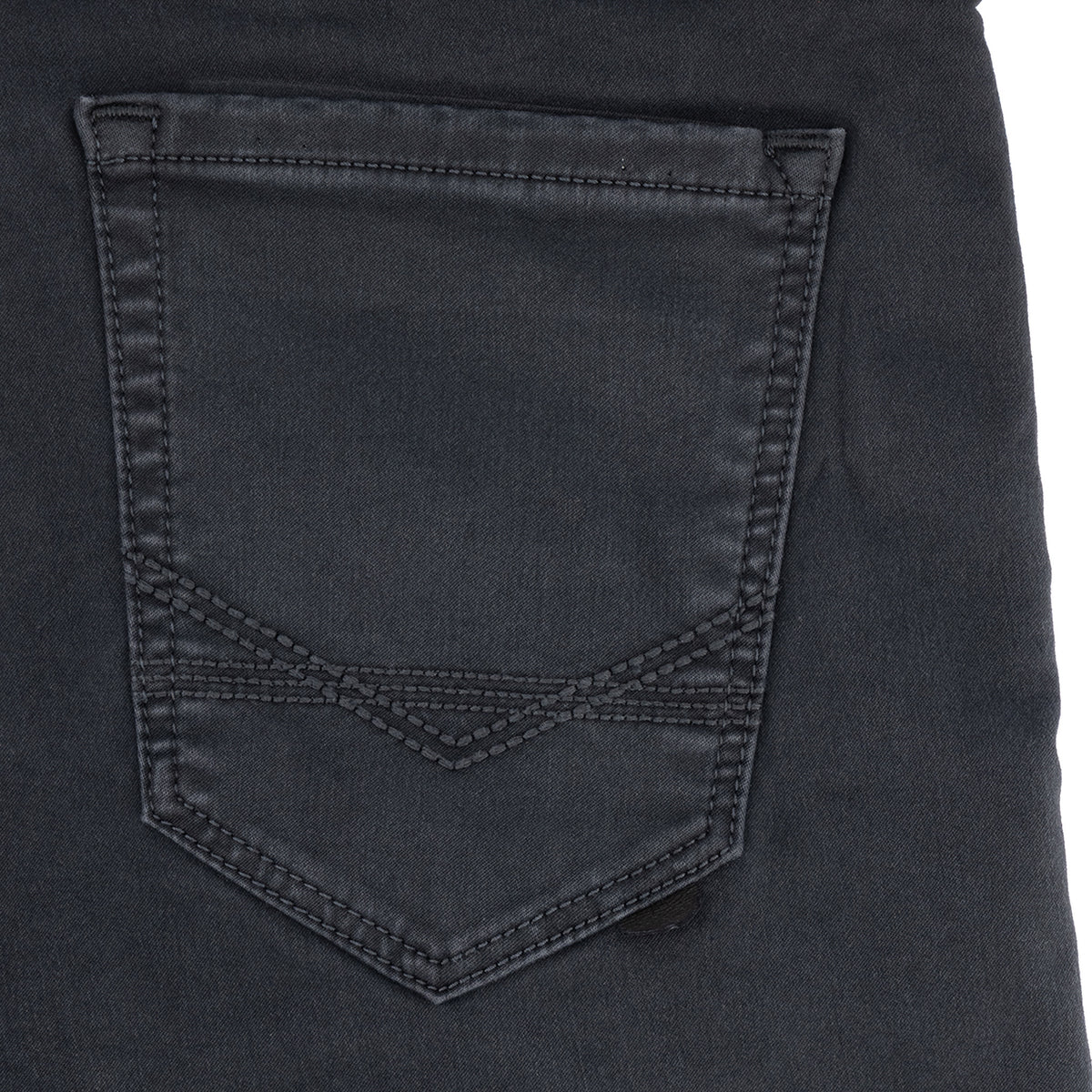Men's charcoal Spcc Rodan Redrafted jeans showing classic fit and denim texture with subtle fading and stitching details.
