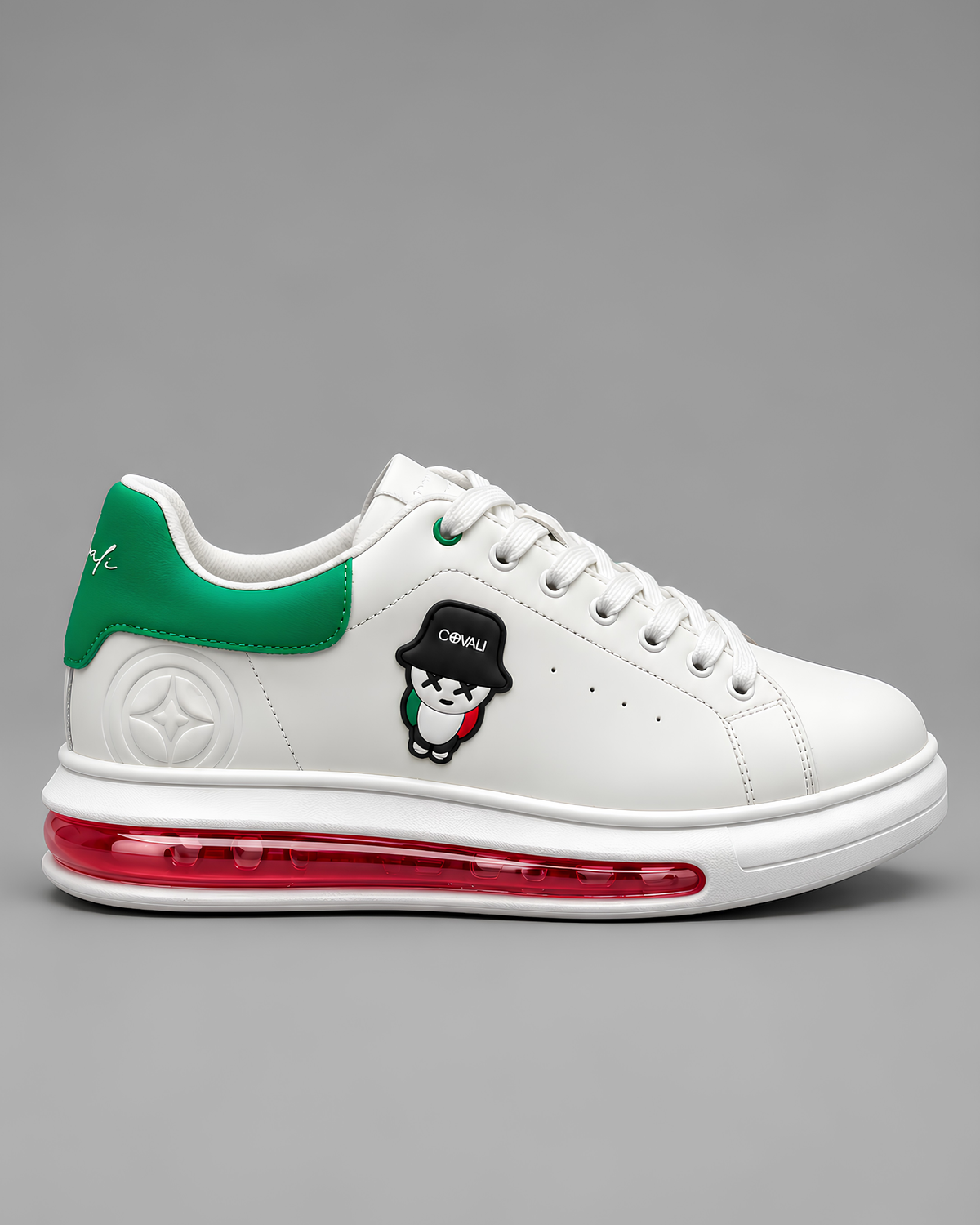 White men's Covali Tipo 2.0 sneakers with clean design and white laces, showcasing a casual footwear style.