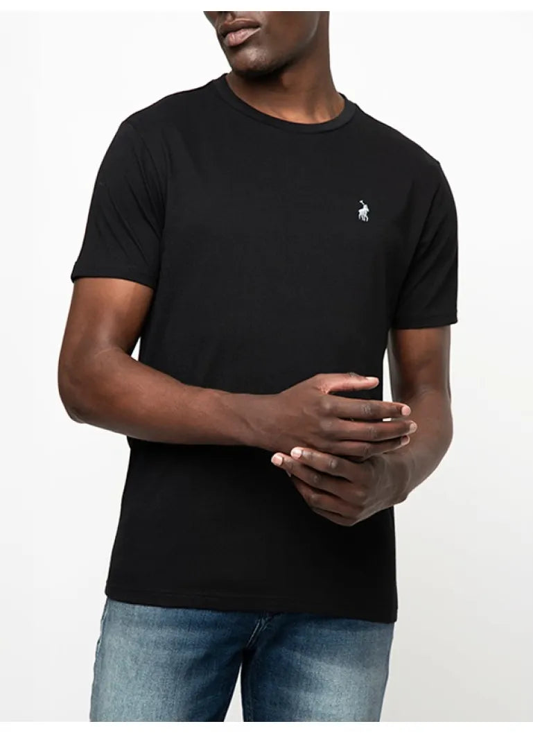 Polo Crew Neck Tee Black