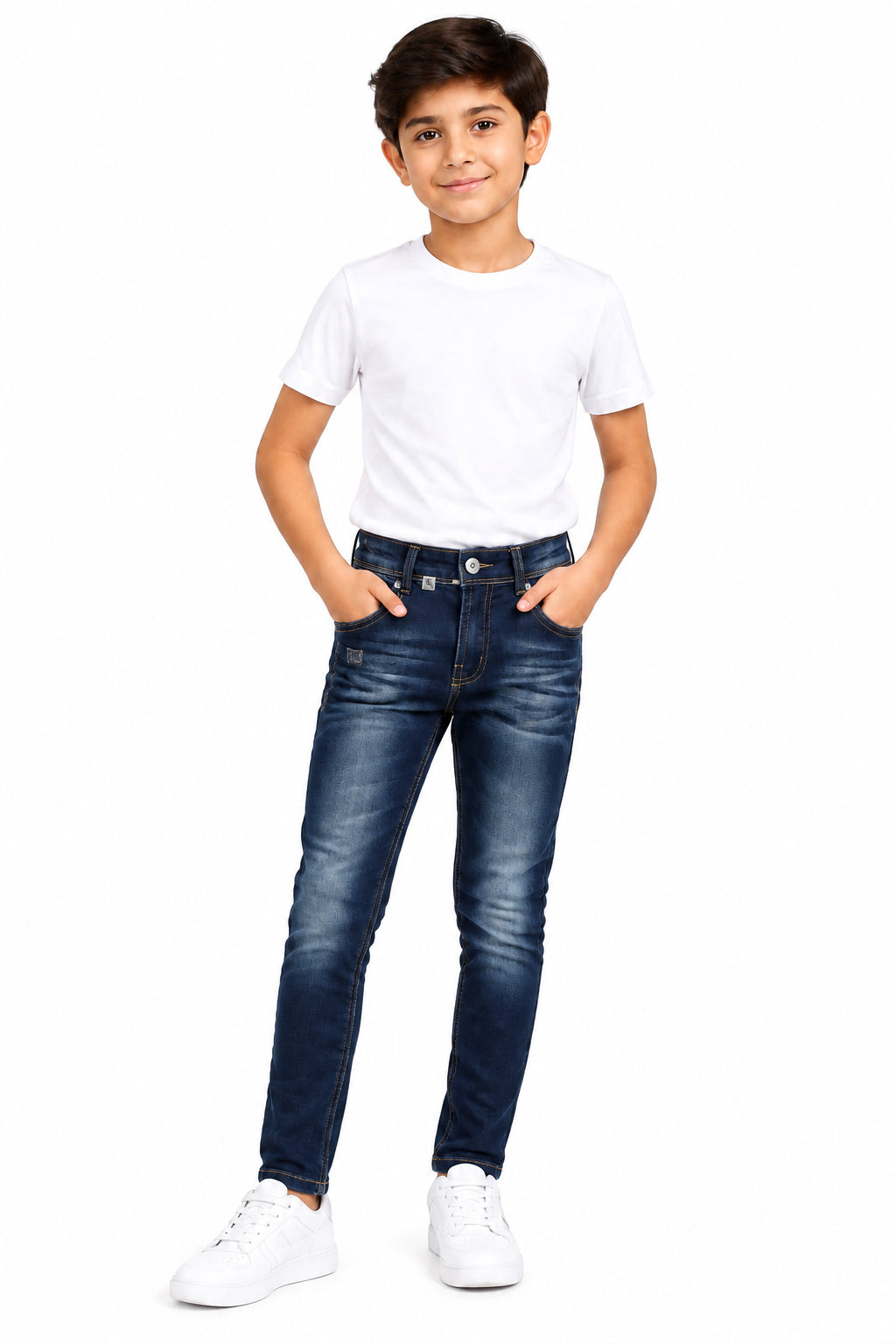 Soviet Monty Kids Skinny Denim Blue Black