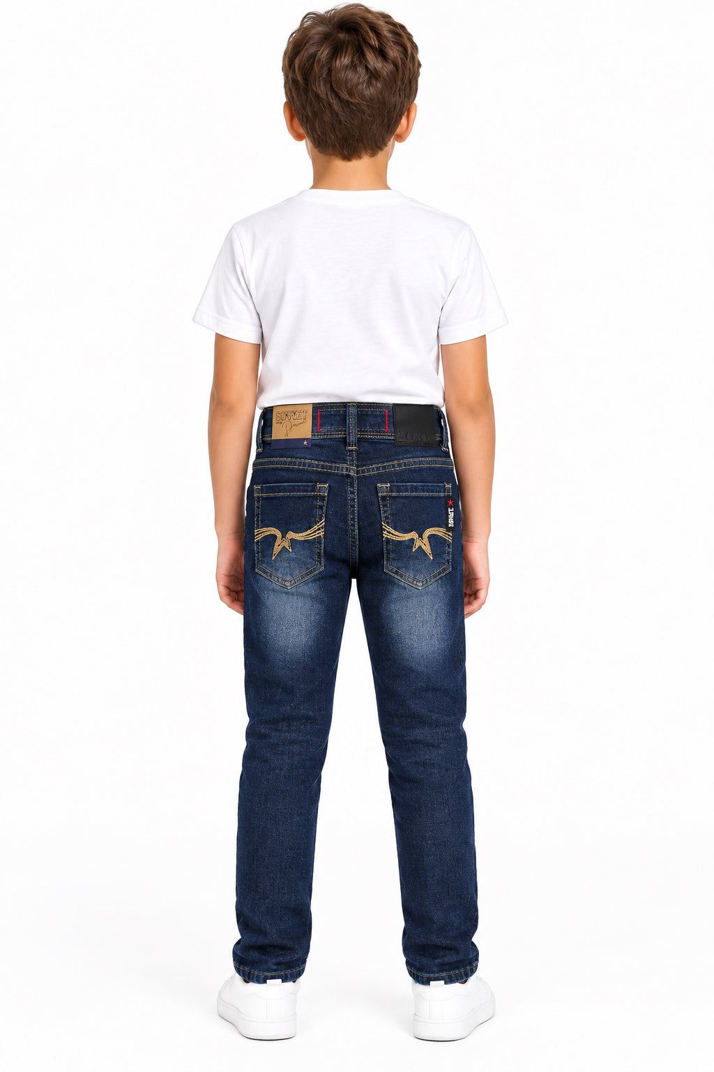 Soviet Monty Kids Skinny Denim Blue Black