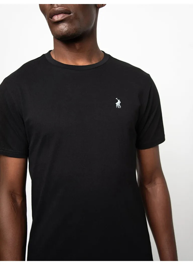 Polo Crew Neck Tee Black