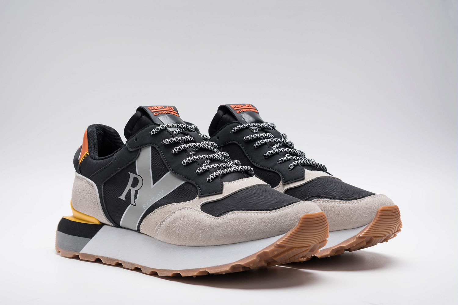 Replay Dean Circus Beige Black