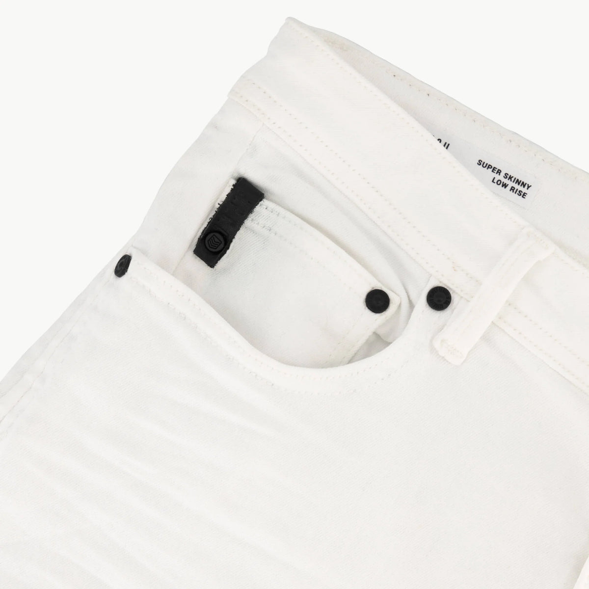 Mens SPCC Shadowfax Jeans in white with classic fit and denim texture, showcasing front view and pockets.