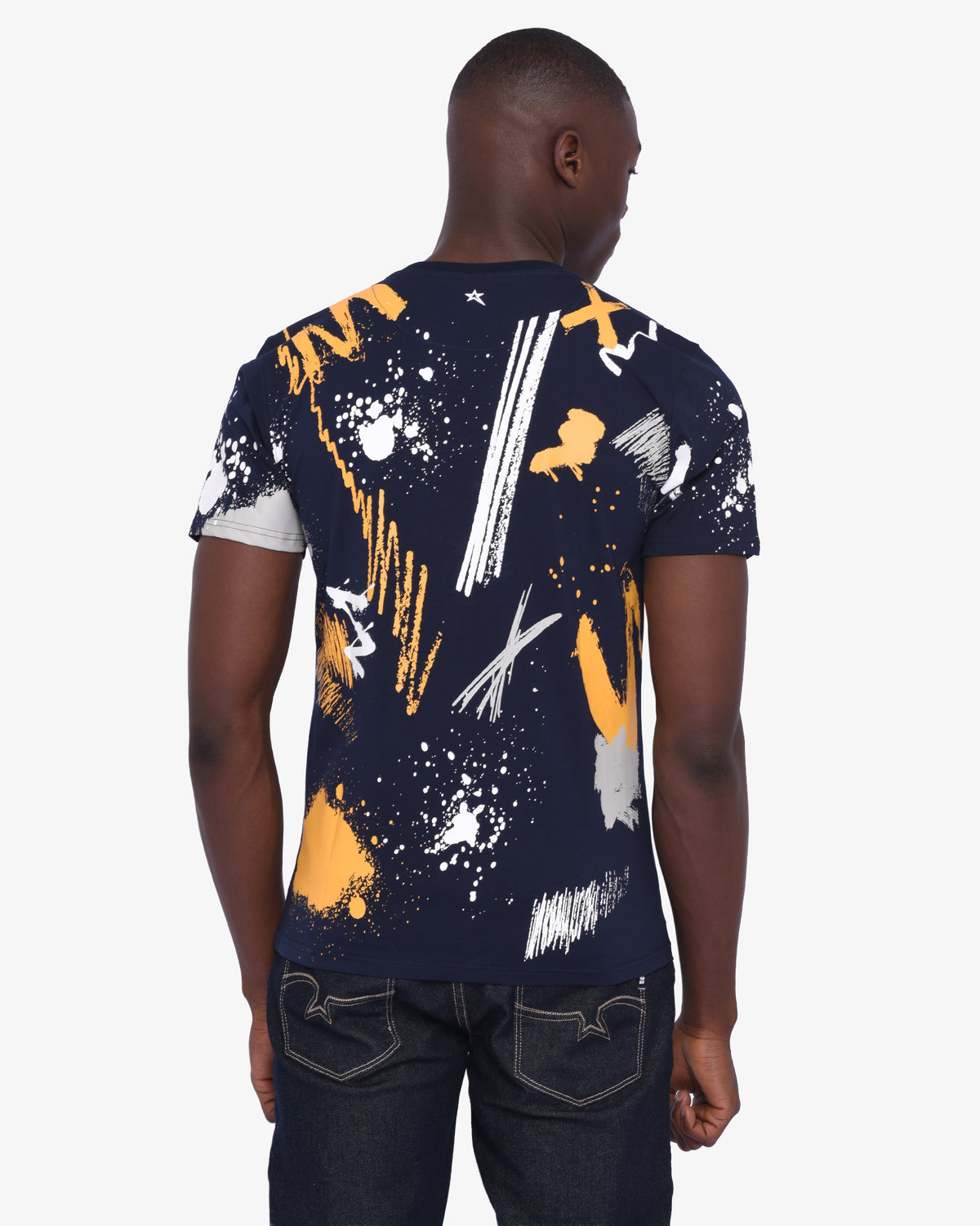 SOVIET Ignite navy men's T-shirt front view