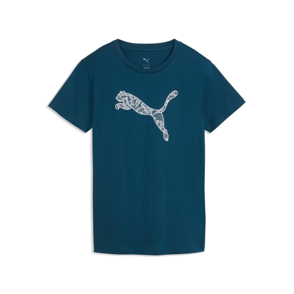 Puma Graphics Lace Cat Tee Midnight Petrol