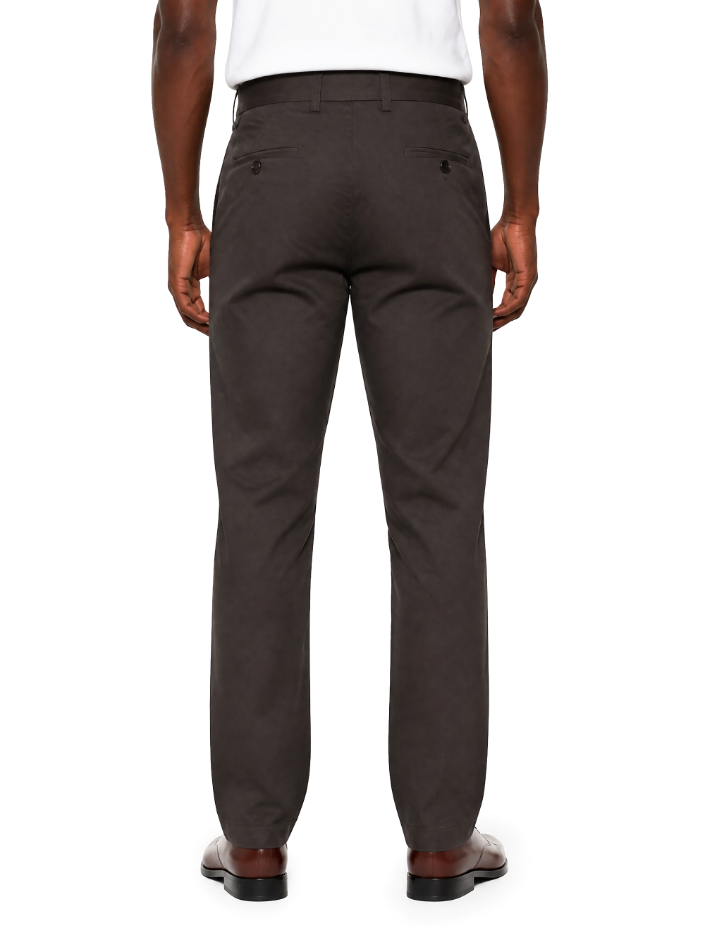Polo Amos Textured Chino Trousers Dark Grey