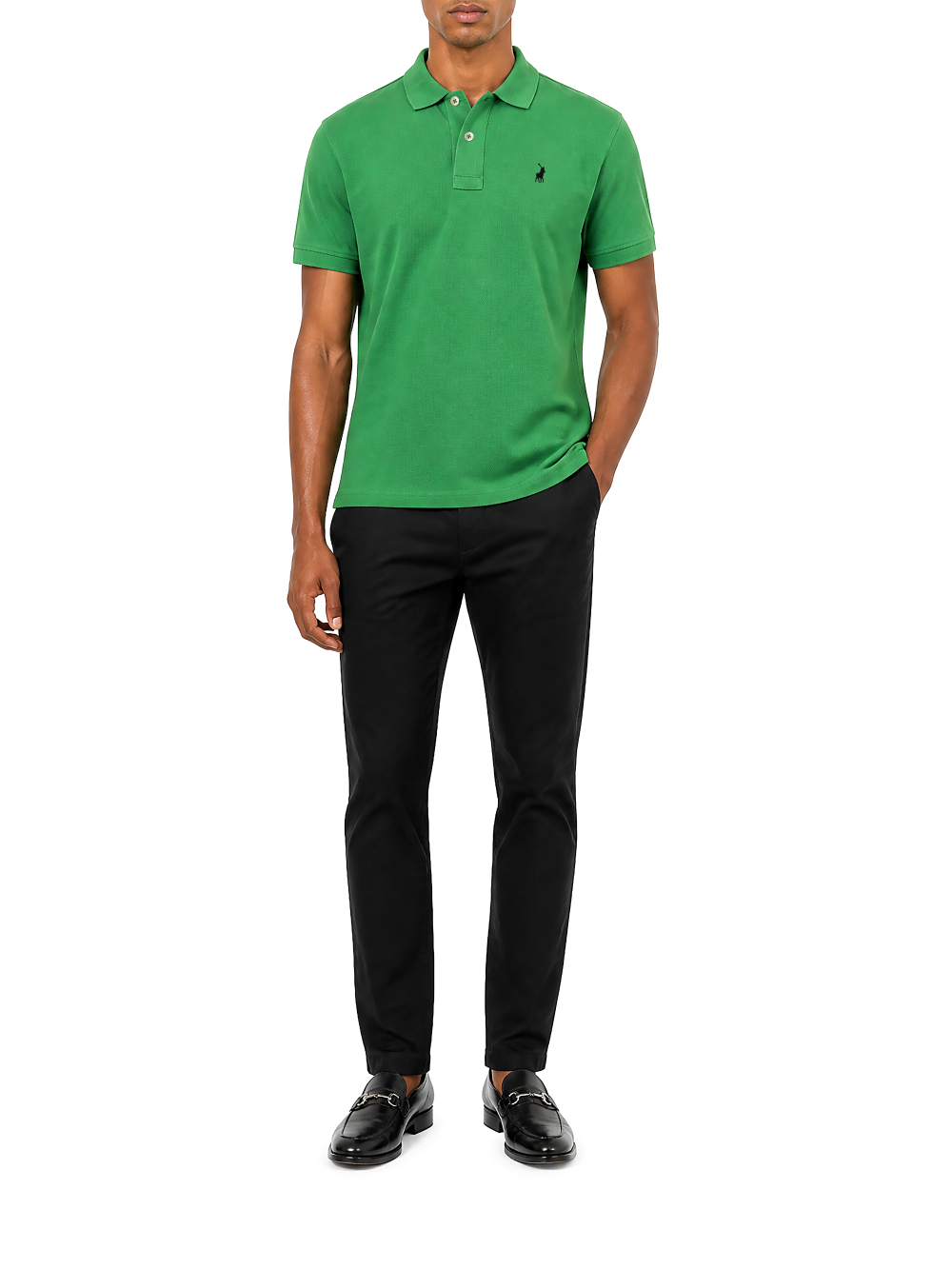 Polo Carter Essential Pique Ss Golfer Dark Green