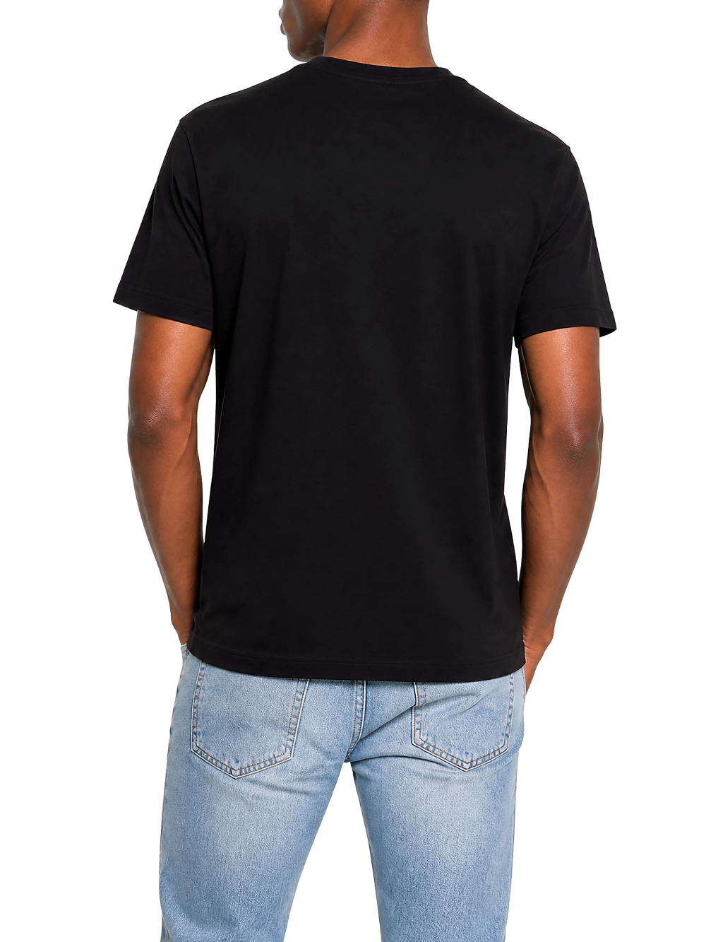 Black Polo Cory men's T-shirt featuring a classic crew neck and Polo logo on the chest, made of soft cotton fabric.