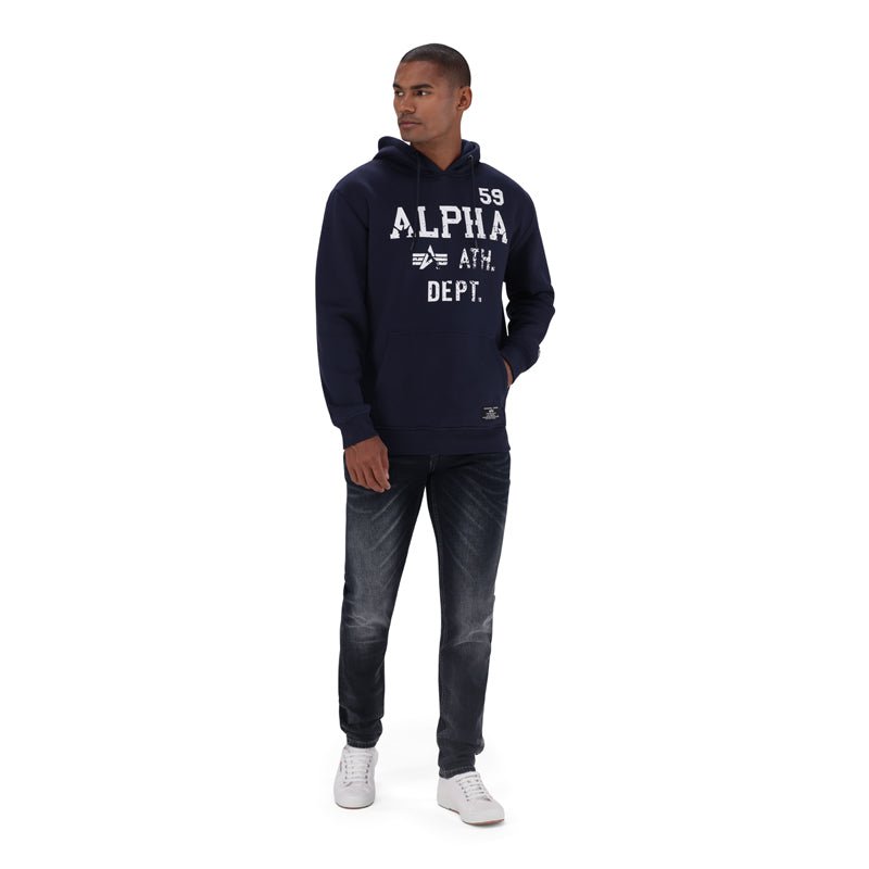 Alpha ATH Dept Hoody Navy - Shazem - MENS HOODYS - ALPHA