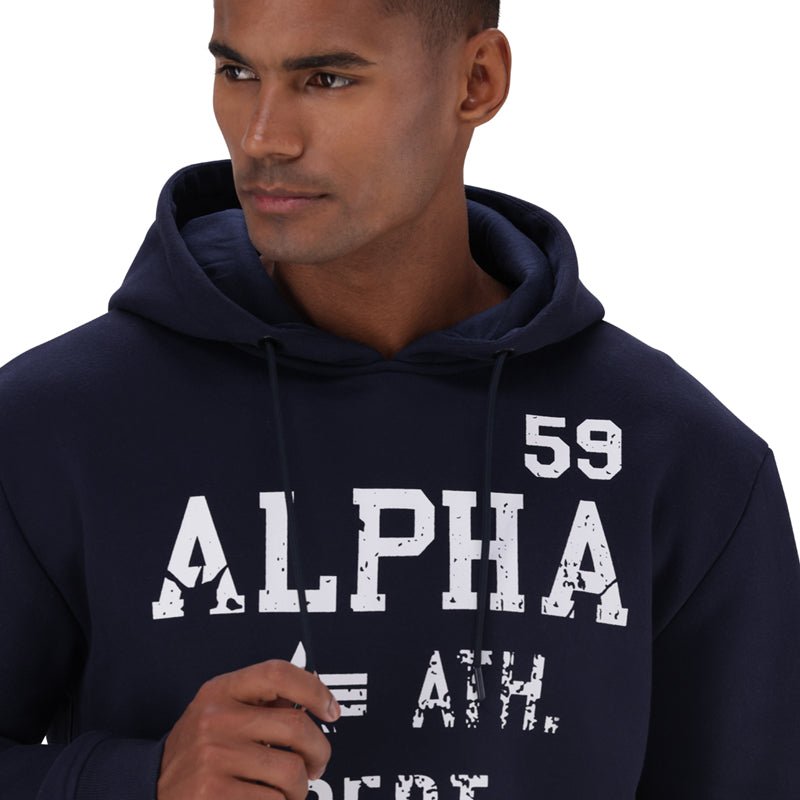 Alpha ATH Dept Hoody Navy - Shazem - MENS HOODYS - ALPHA
