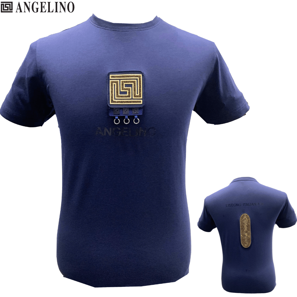Angelino Bugatti Tee Navy - Shazem - MENS T - SHIRTS - ANGELINO