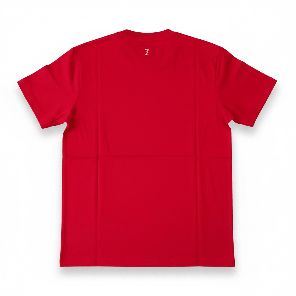 Red Arbiter Alfonso men's T-shirt featuring a casual fit and bold logo print on the front.