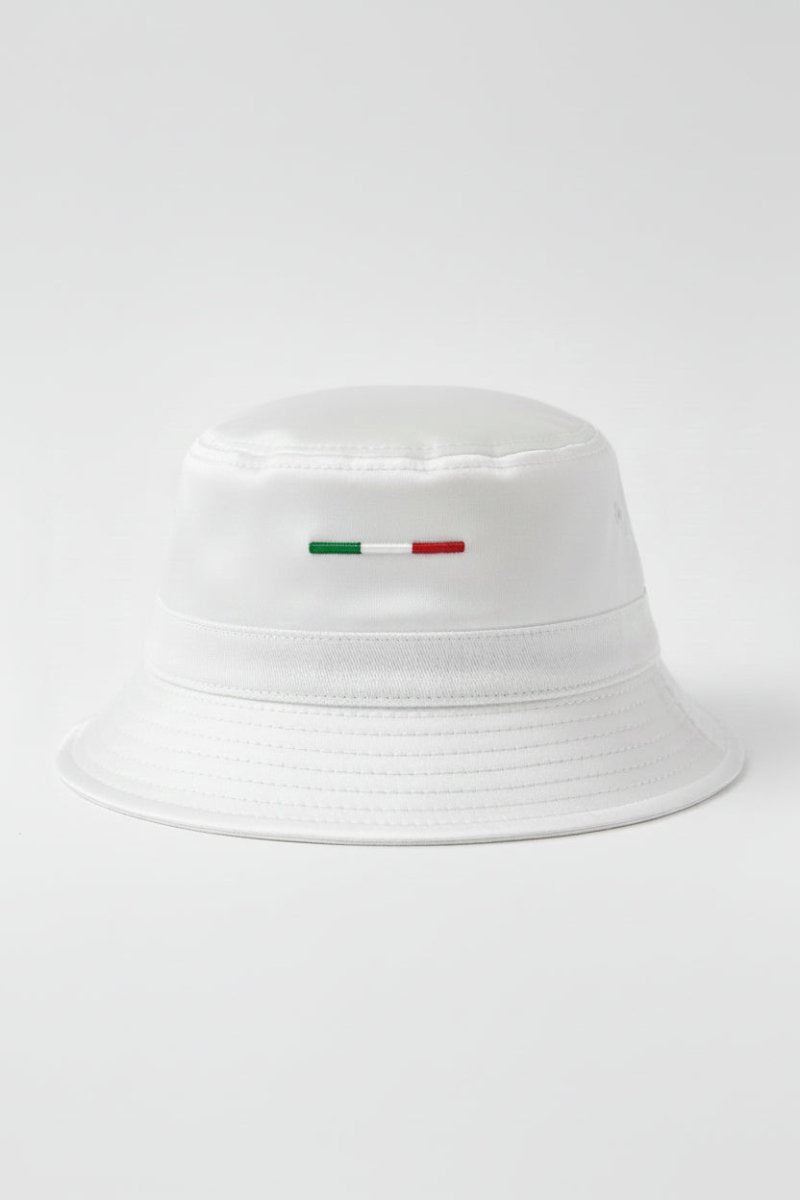 Arbiter Satin Bucket Hat White - Shazem - UNISEX HEADWEAR - ARBITER