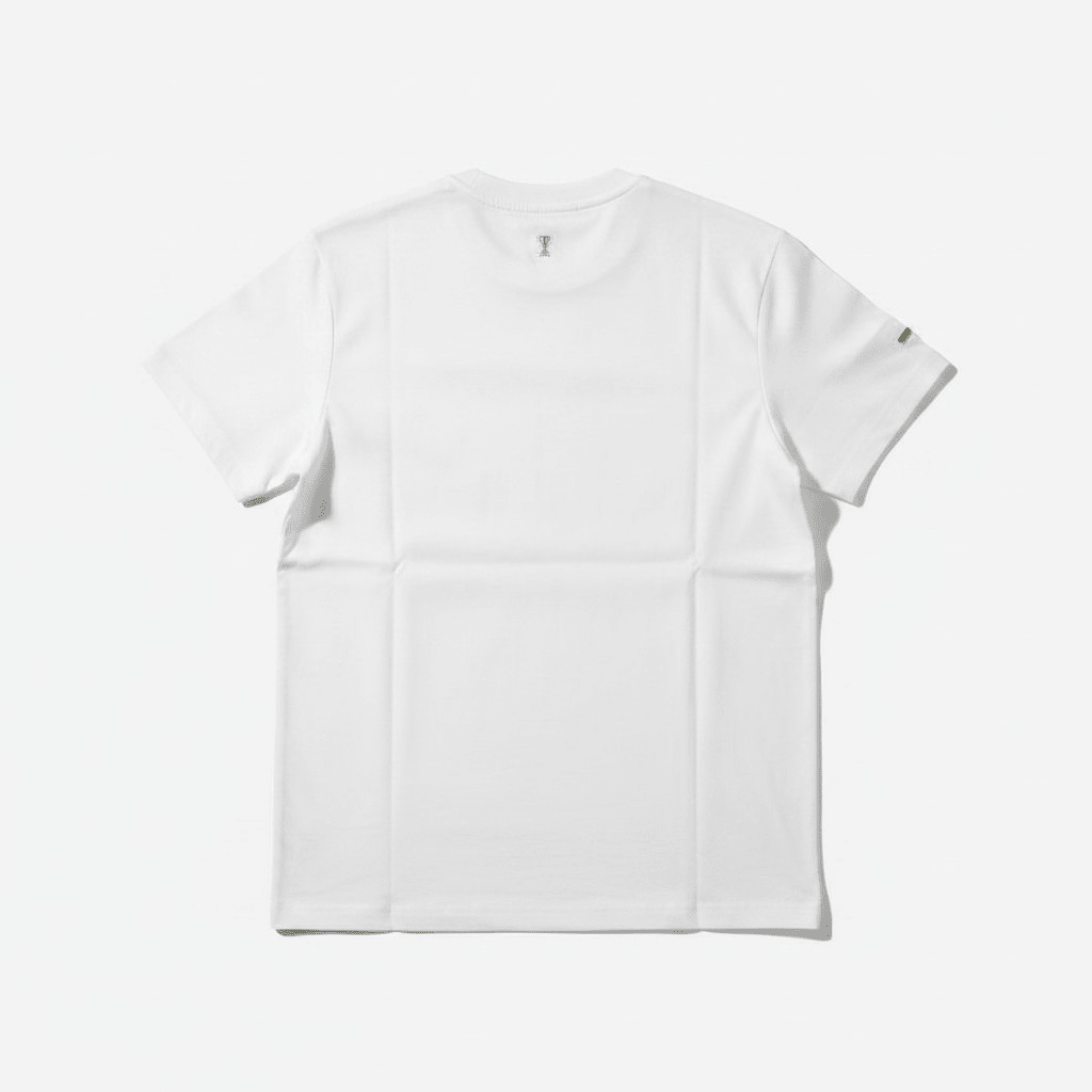 White Arbiter Vicenzo men's T-shirt with a classic crew neckline and simple design, made from comfortable fabric.