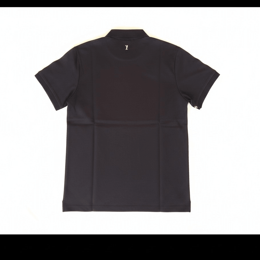 Men's Arbiter Vito Golfer in black, showcasing a stylish golf shirt with a collar and short sleeves, suitable for outdoor sports.