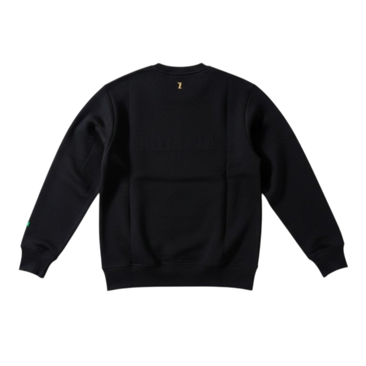 Black Arbiter Volanti men's sweater with a ribbed collar and cuffs, featuring a stylish, comfortable knit design.