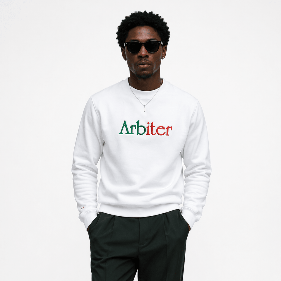 Arbiter Volanti Sweater White - Shazem - MENS SWEATER - ARBITER