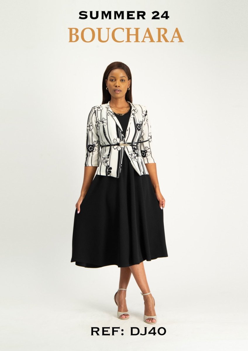 Bouchara DJ40 Black/Milk - Shazem - WOMENS DRESS JACKET - BOUCHARA