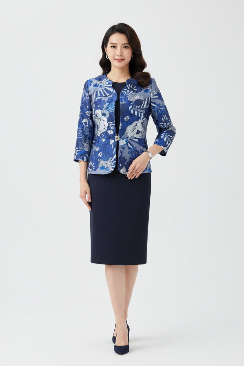 Bouchara DJ81 B Navy - Shazem - WOMENS TWO PIECE - BOUCHARA