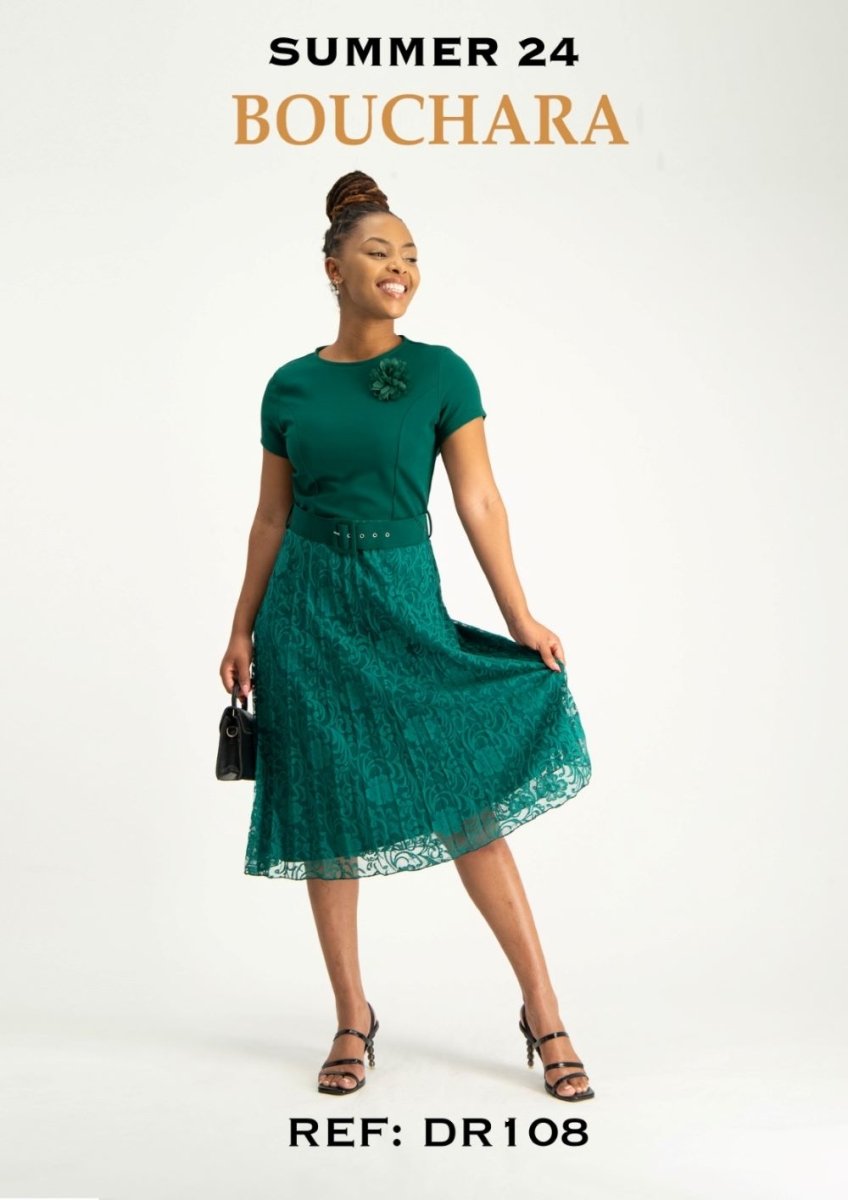Bouchara DR108 Emerald - Shazem - WOMENS DRESSES - BOUCHARA