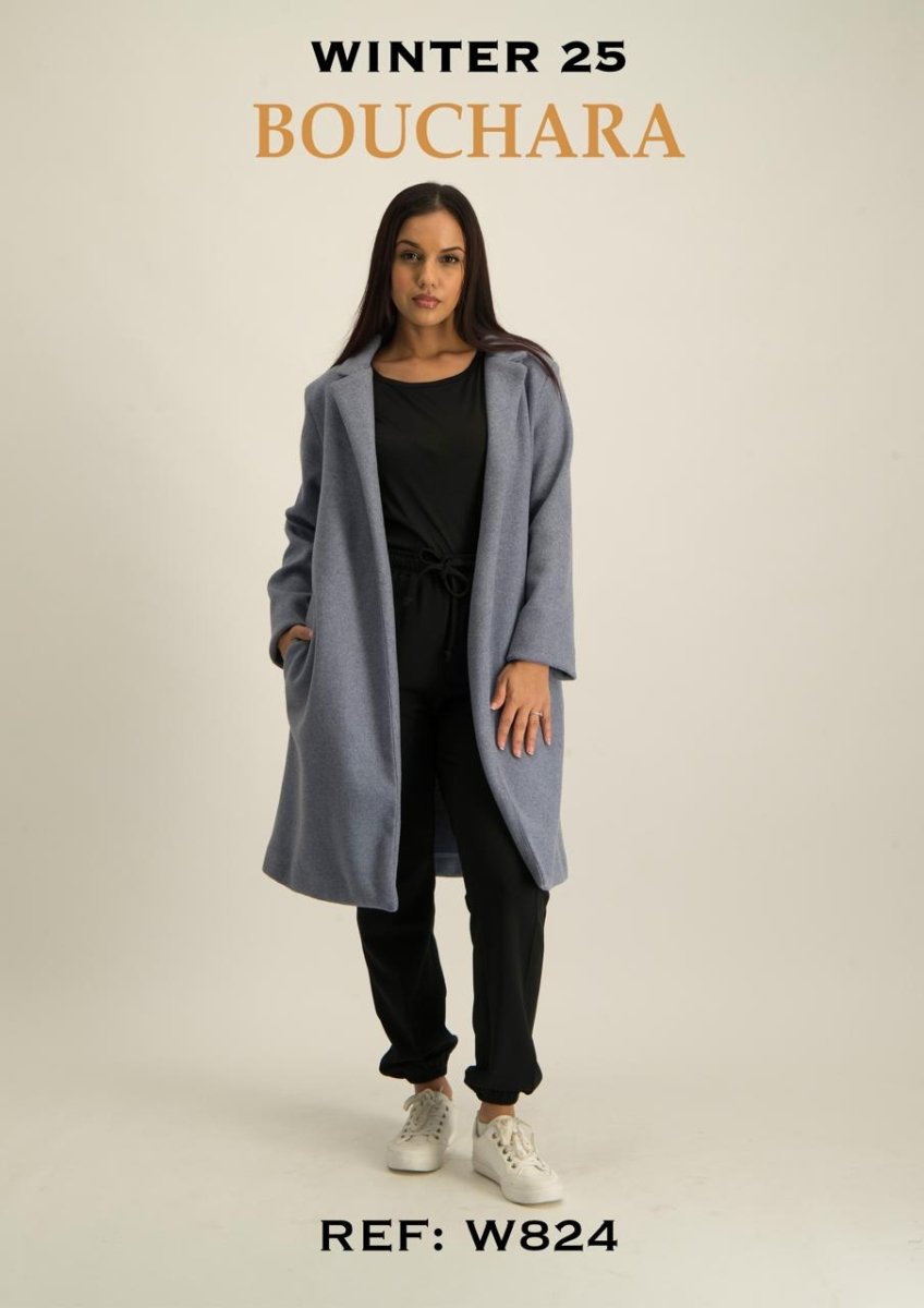 Bouchra W824 Blue - Shazem - WOMENS JACKETS - BOUCHARA