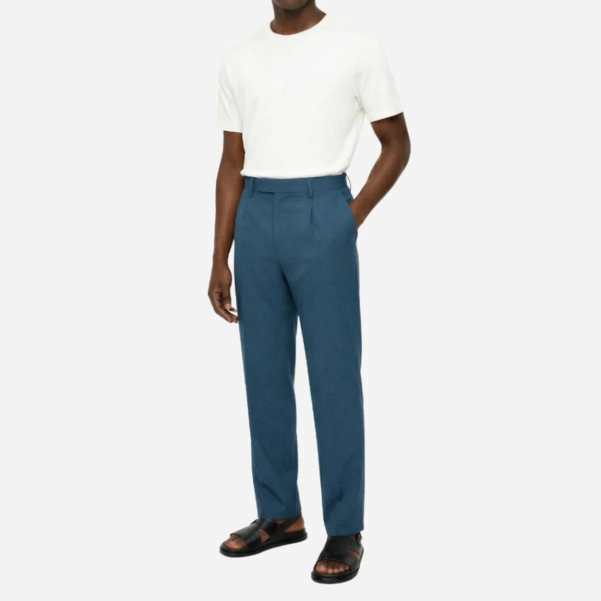 Brentwood Trouser Airforce - Shazem - MENS FORMAL PANTS - BRENTWOOD