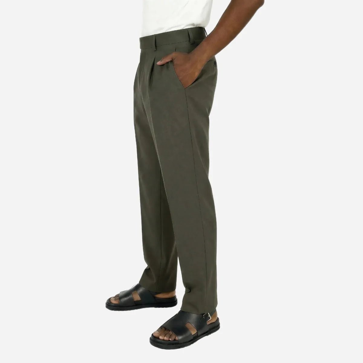 Brentwood Trouser Charcoal - Shazem - MENS BOTTOMS - BRENTWOOD