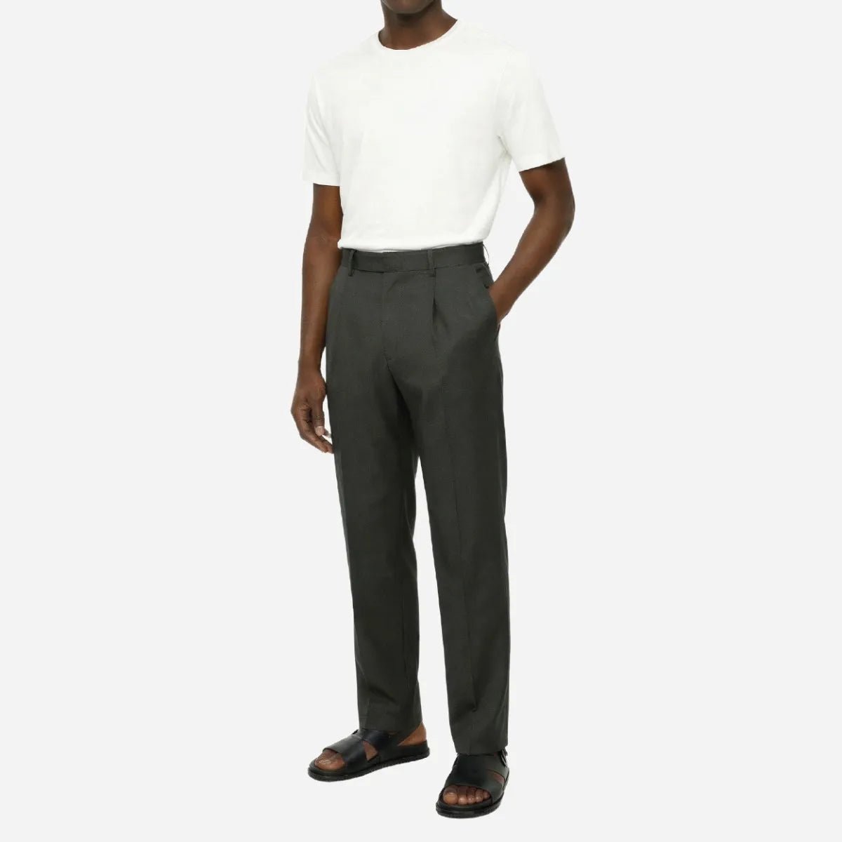 Brentwood Trouser Chocolate - Shazem - MENS FORMAL PANTS - BRENTWOOD
