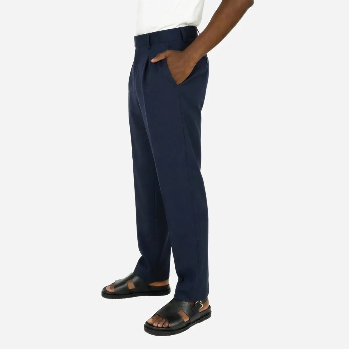 Brentwood Trouser Navy - Shazem - MENS FORMAL PANTS - BRENTWOOD