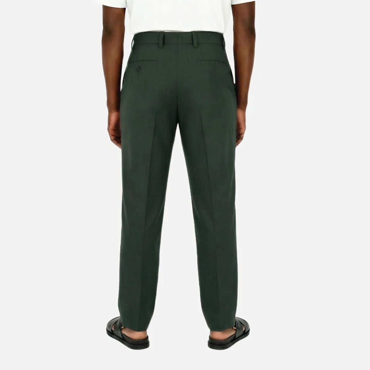 Brentwood Trouser Olive - Shazem - MENS FORMAL PANTS - BRENTWOOD