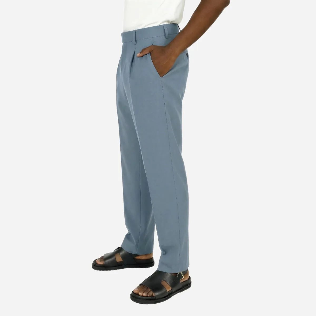 Brentwood Trouser Powder Blue - Shazem - MENS FORMAL PANTS - BRENTWOOD