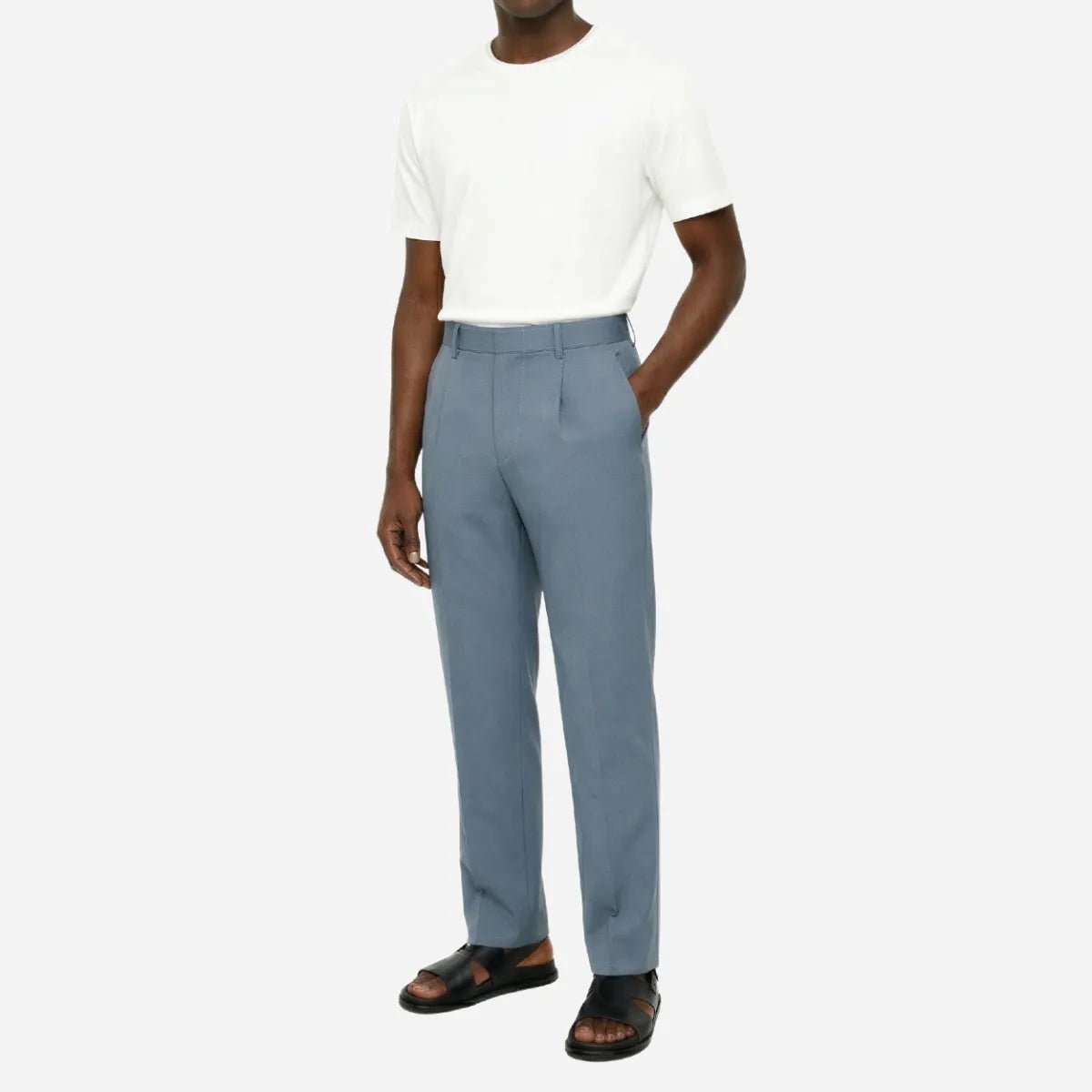 Brentwood Trouser Powder Blue - Shazem - MENS FORMAL PANTS - BRENTWOOD