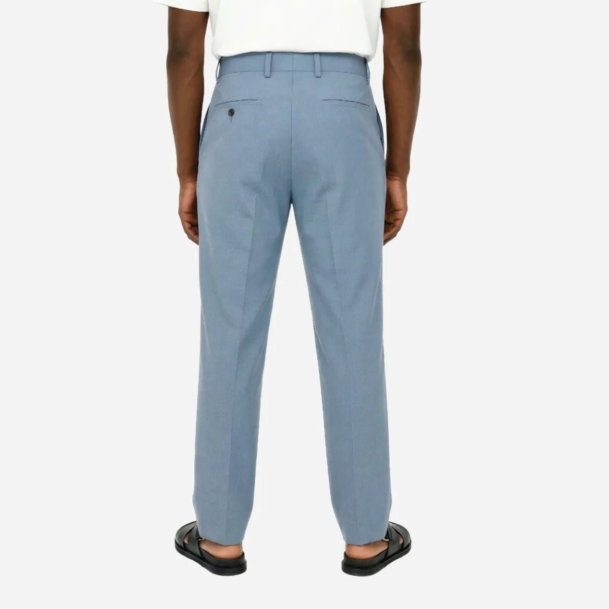 Brentwood Trouser Powder Blue - Shazem - MENS FORMAL PANTS - BRENTWOOD