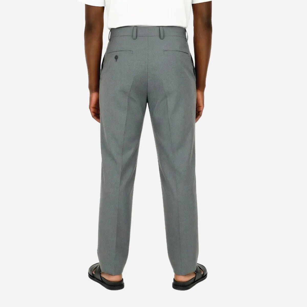 Brentwood Trouser Silver Grey - Shazem - MENS FORMAL PANTS - BRENTWOOD