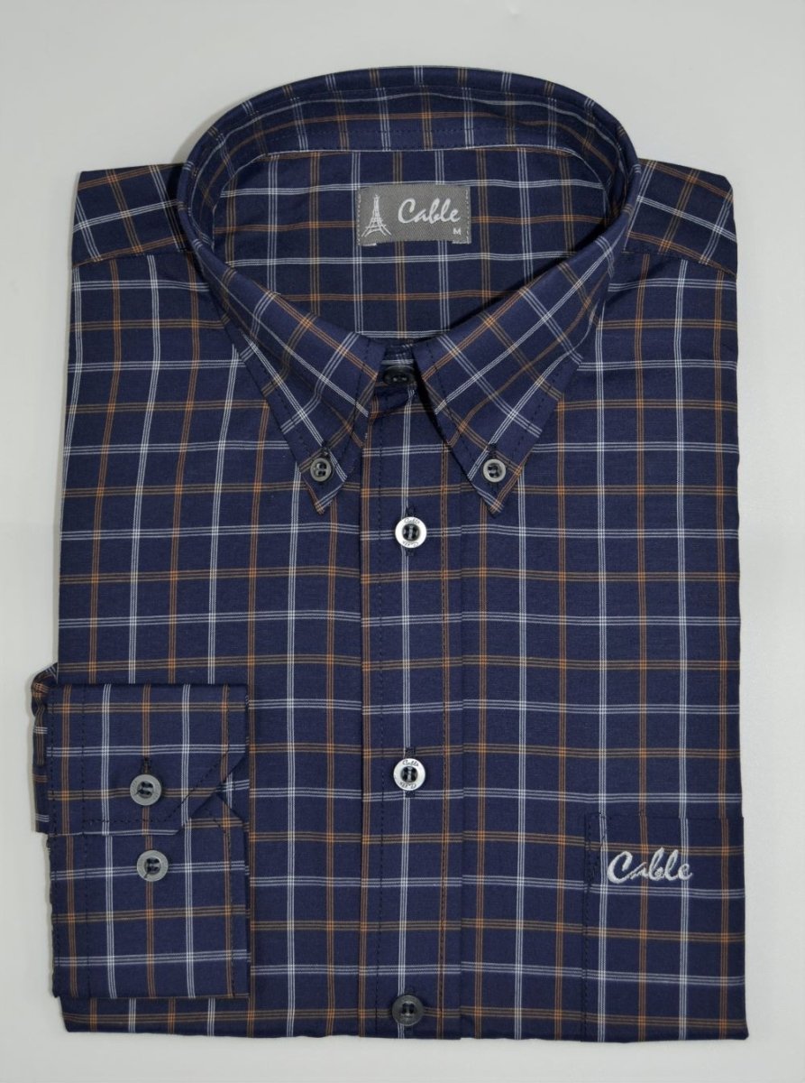 Cable CL198 Navy - Shazem - MENS SHIRTS - CABLE