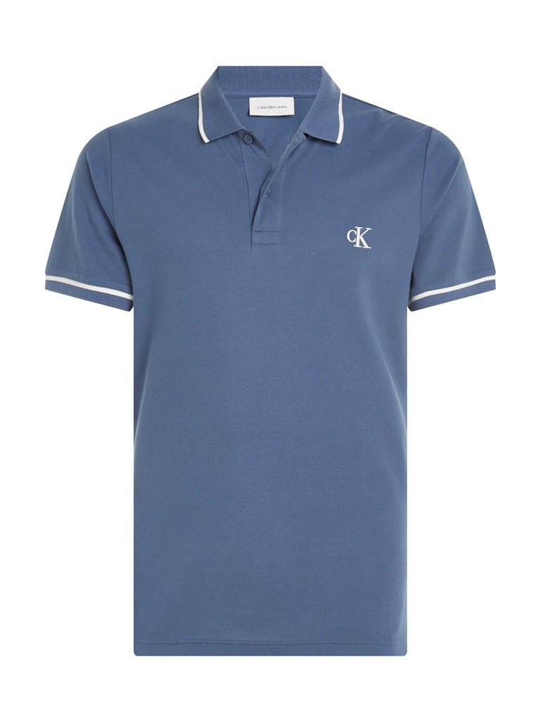Calvin Klein Tipping Polo Vintage Indigo - Shazem - MENS GOLFER - CALVIN KLEIN