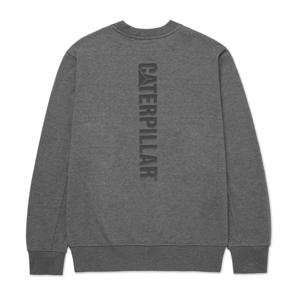 Caterpillar Heather Caterpiller Logo Crewneck Sweatshirt Dark Grey - Shazem - MENS SWEATER - CAT