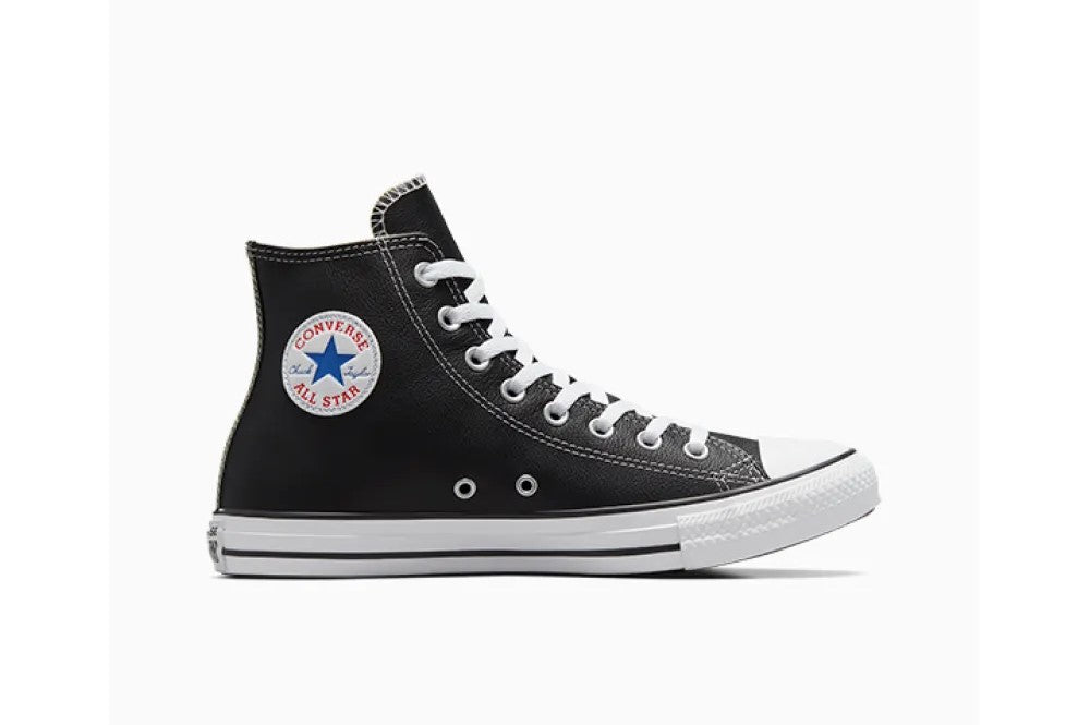 Converse All Star Leather Hi Black - Shazem - UNISEX SNEAKERS - CONVERSE