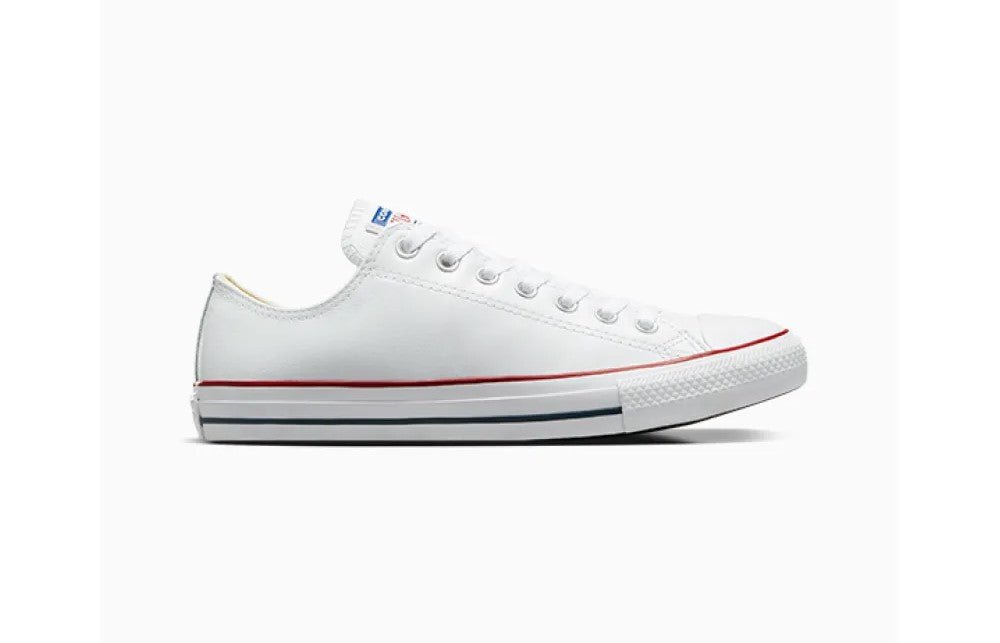 Converse All Star Leather Lo White - Shazem - UNISEX SNEAKERS - CONVERSE