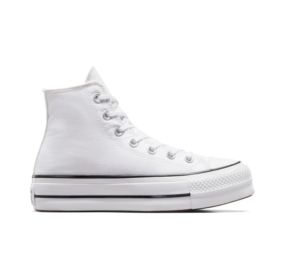 Converse Chuck Platform Hi White/Black - Shazem - UNISEX SNEAKERS - CONVERSE