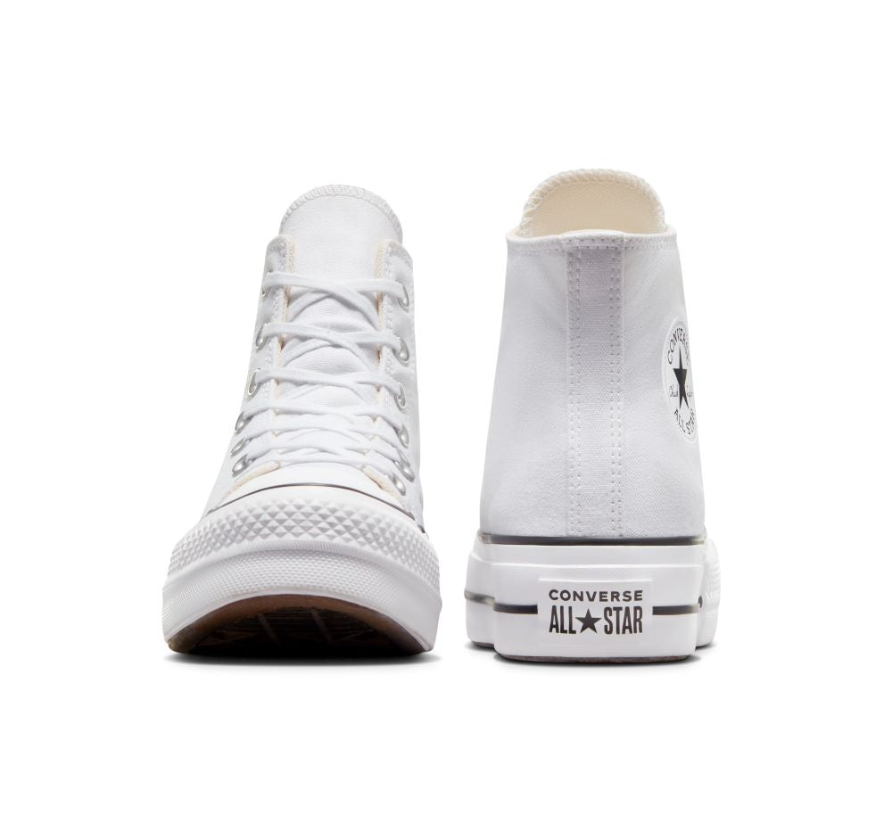 Converse Chuck Platform Hi White/Black - Shazem - UNISEX SNEAKERS - CONVERSE