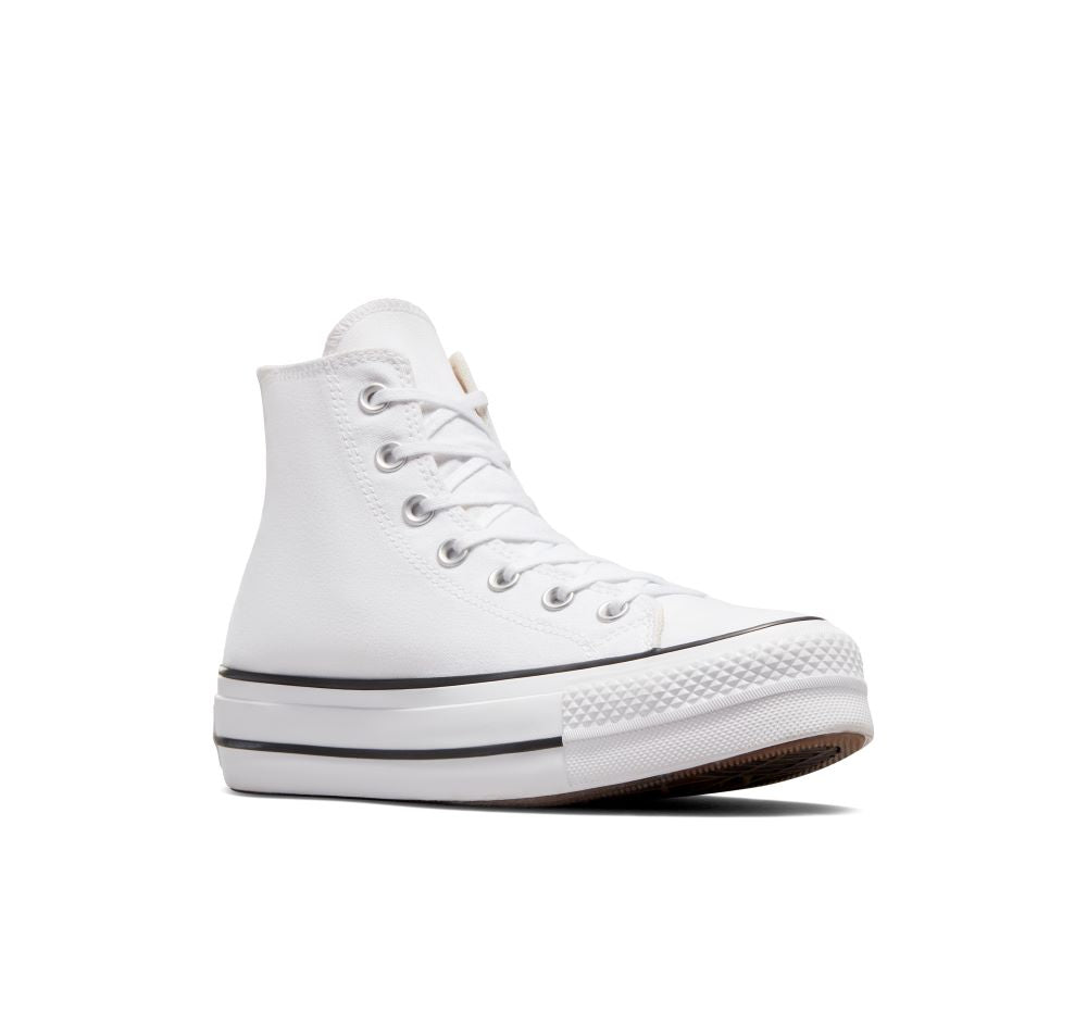Converse Chuck Platform Hi White/Black - Shazem - UNISEX SNEAKERS - CONVERSE