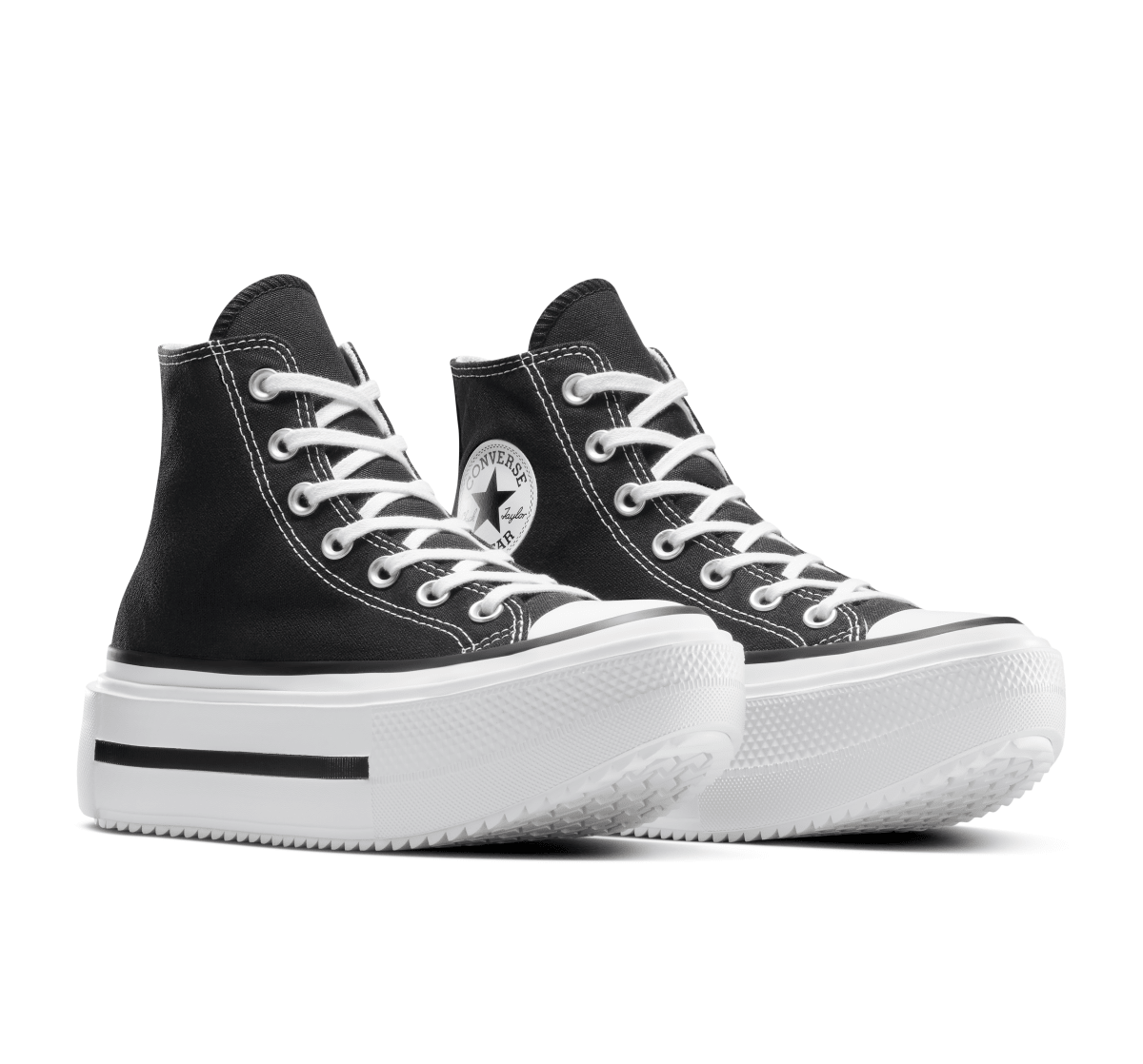 Converse Chuck Taylor Lift Double Stack Black - Shazem - UNISEX SNEAKERS - CONVERSE