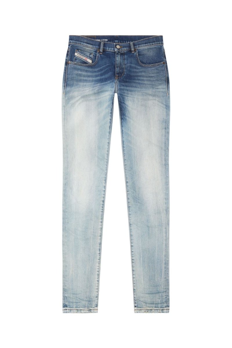 Diesel 2019 D - Strukt Jeans Blue Washed - Shazem - MENS JEANS - DIESEL