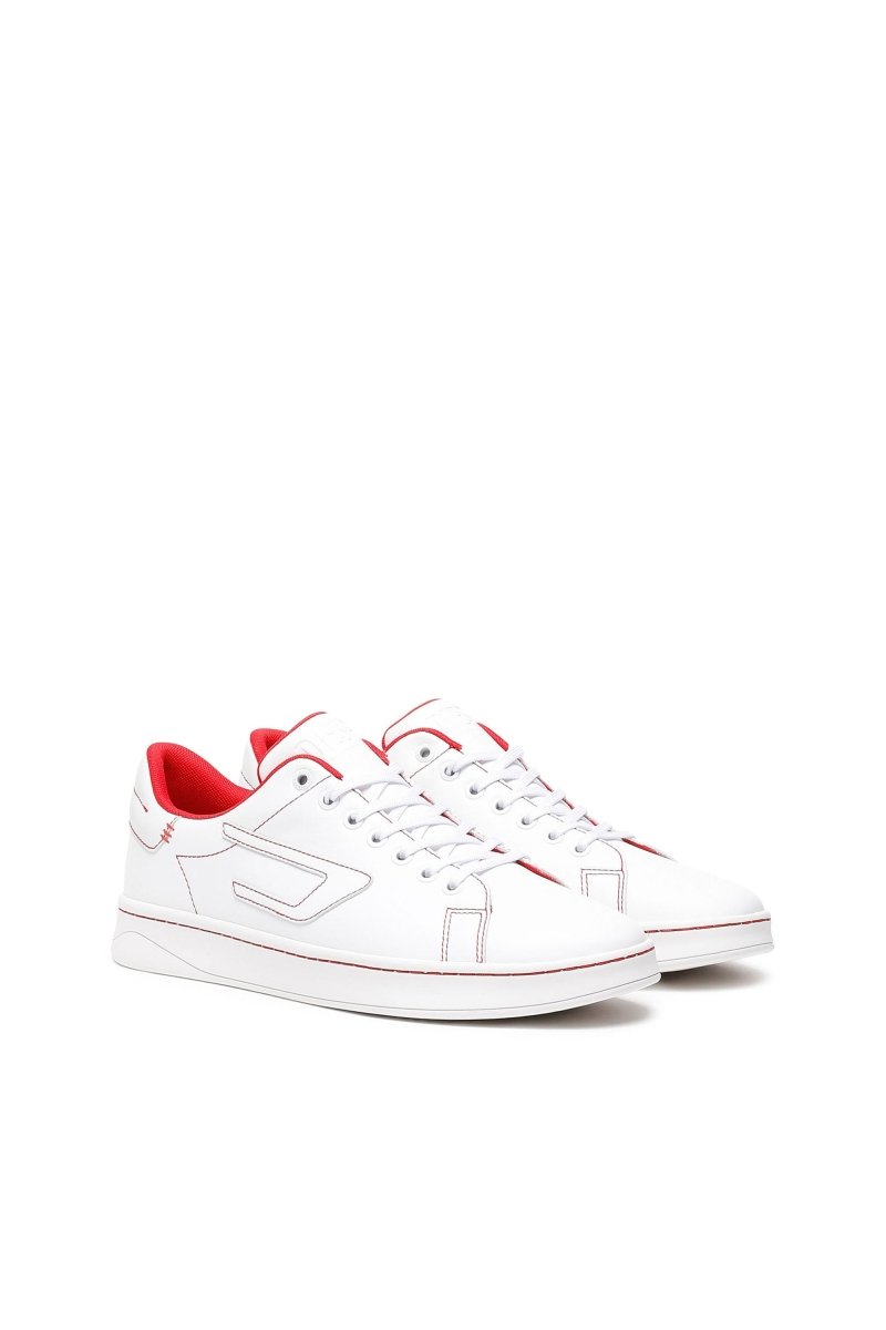 Diesel Athene Low White/Red - Shazem - MENS SNEAKERS - DIESEL