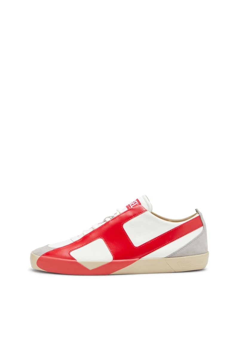 Diesel Slante - D Low Sneaker Red/White - Shazem - MENS SNEAKERS - DIESEL